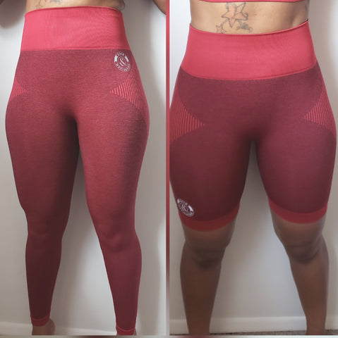 Admit To Be Fit Leggings and Shorts In Maroon